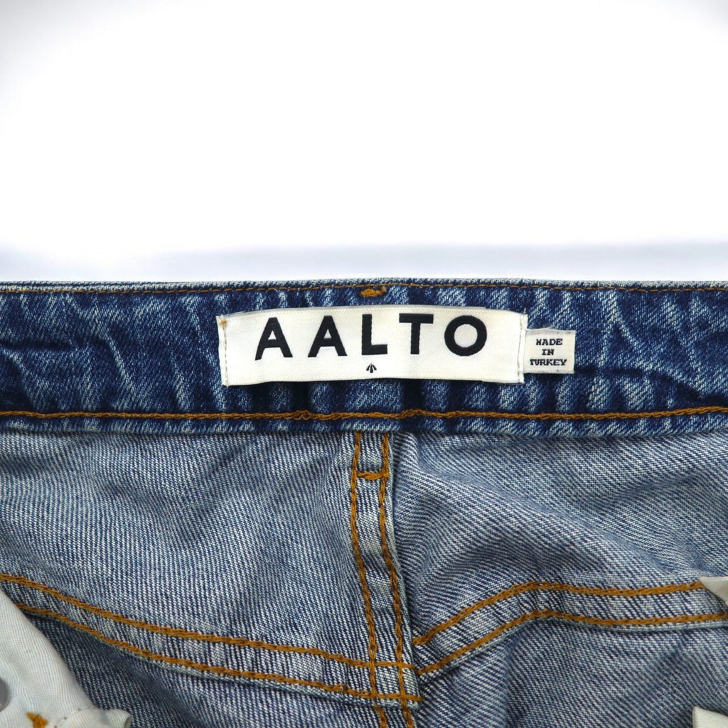 AALTO Jeans in denim affusolati taglia 34 indaco blu PRA3-LM-1001 Made in Turchia