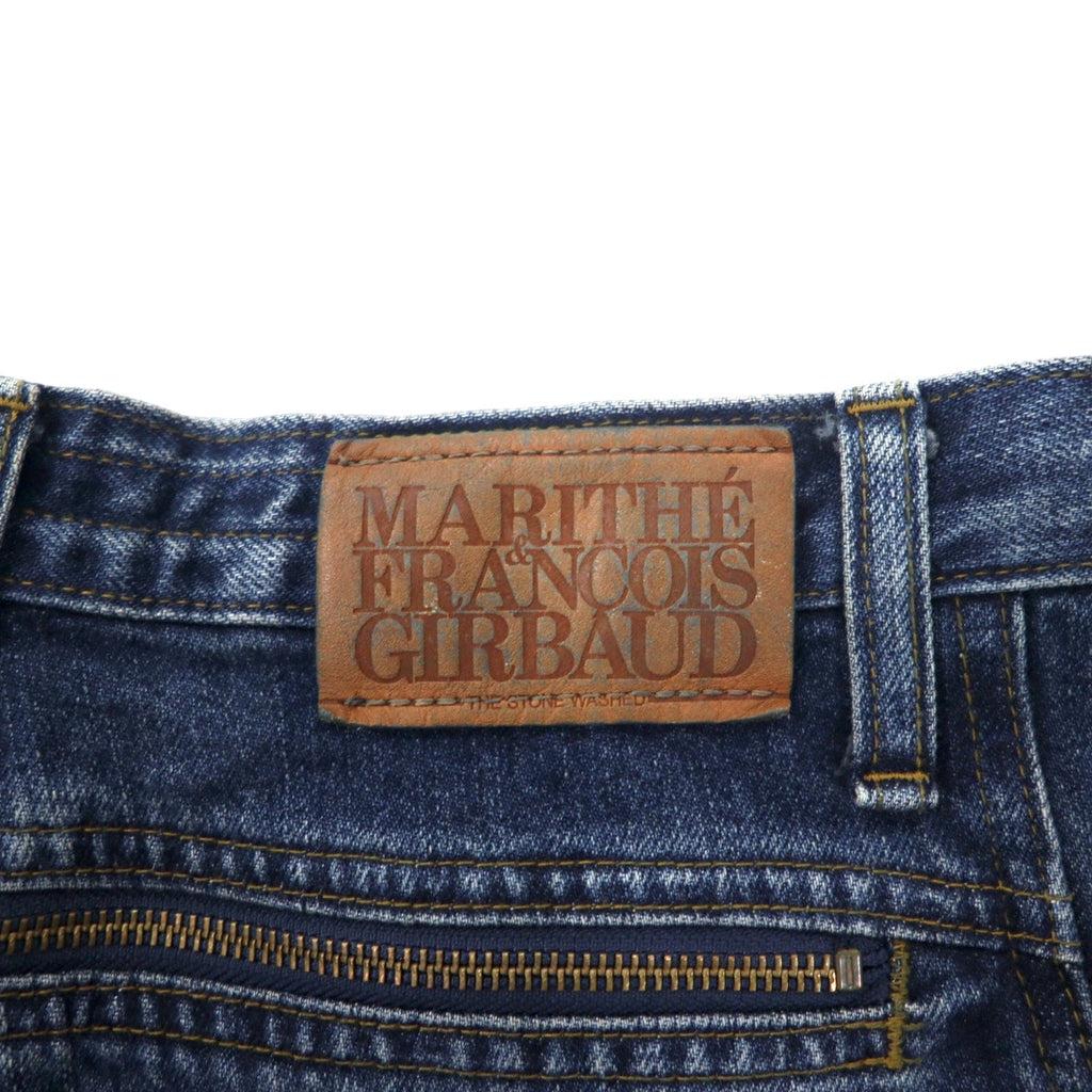 MARITHE FRANCOIS GIRBAUD Jeans affusolati a sacco S blu cotone chiusura lampo made in Japan
