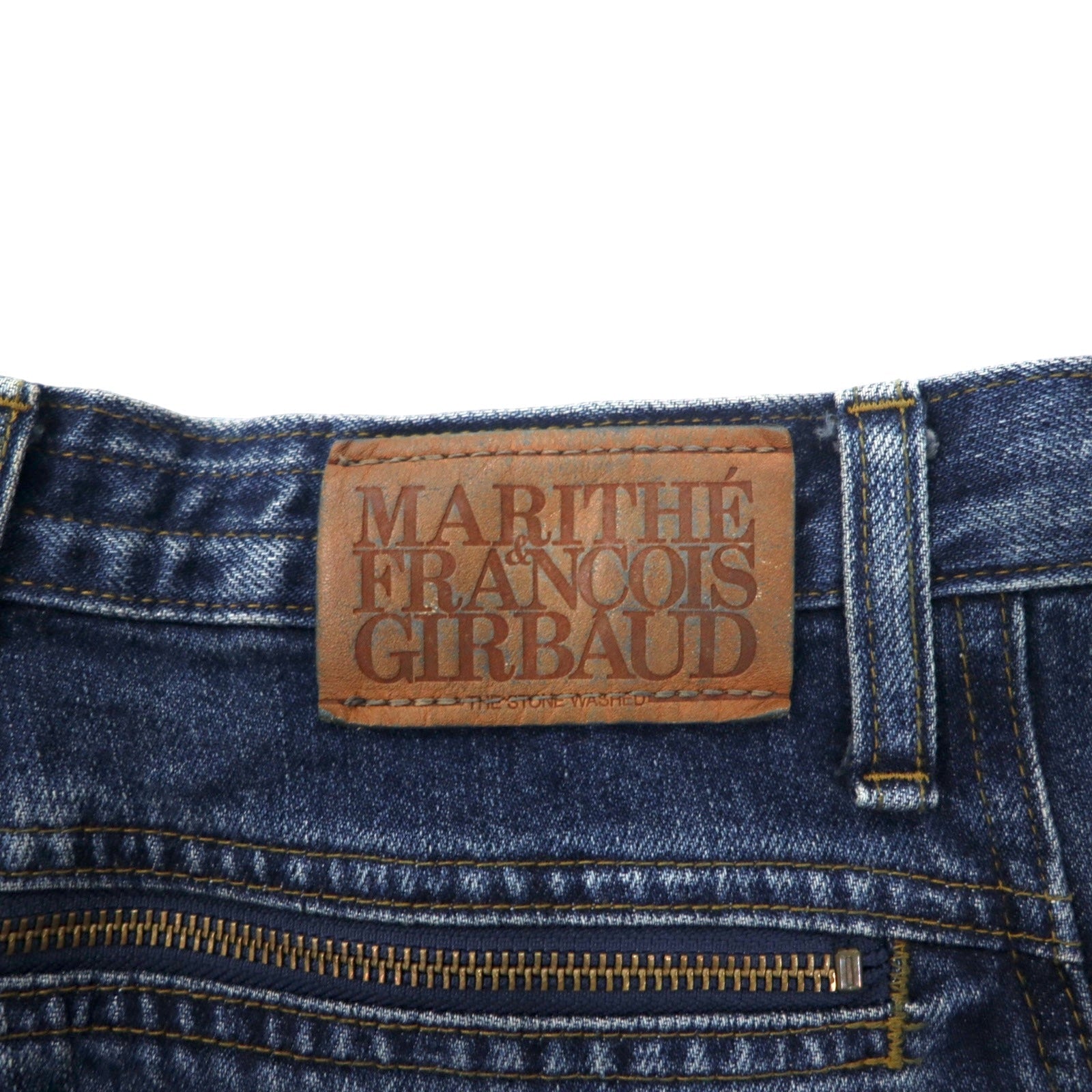 MARITHE FRANCOIS GIRBAUD Jeans affusolati a sacco S blu cotone chiusura lampo made in Japan