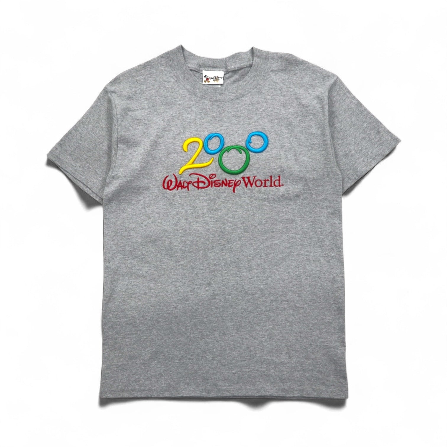 Walt Disney World Anni 2000 Disney Mickey Mouse 2000 Millennium T-shirt M Grigio Nuovo con etichette