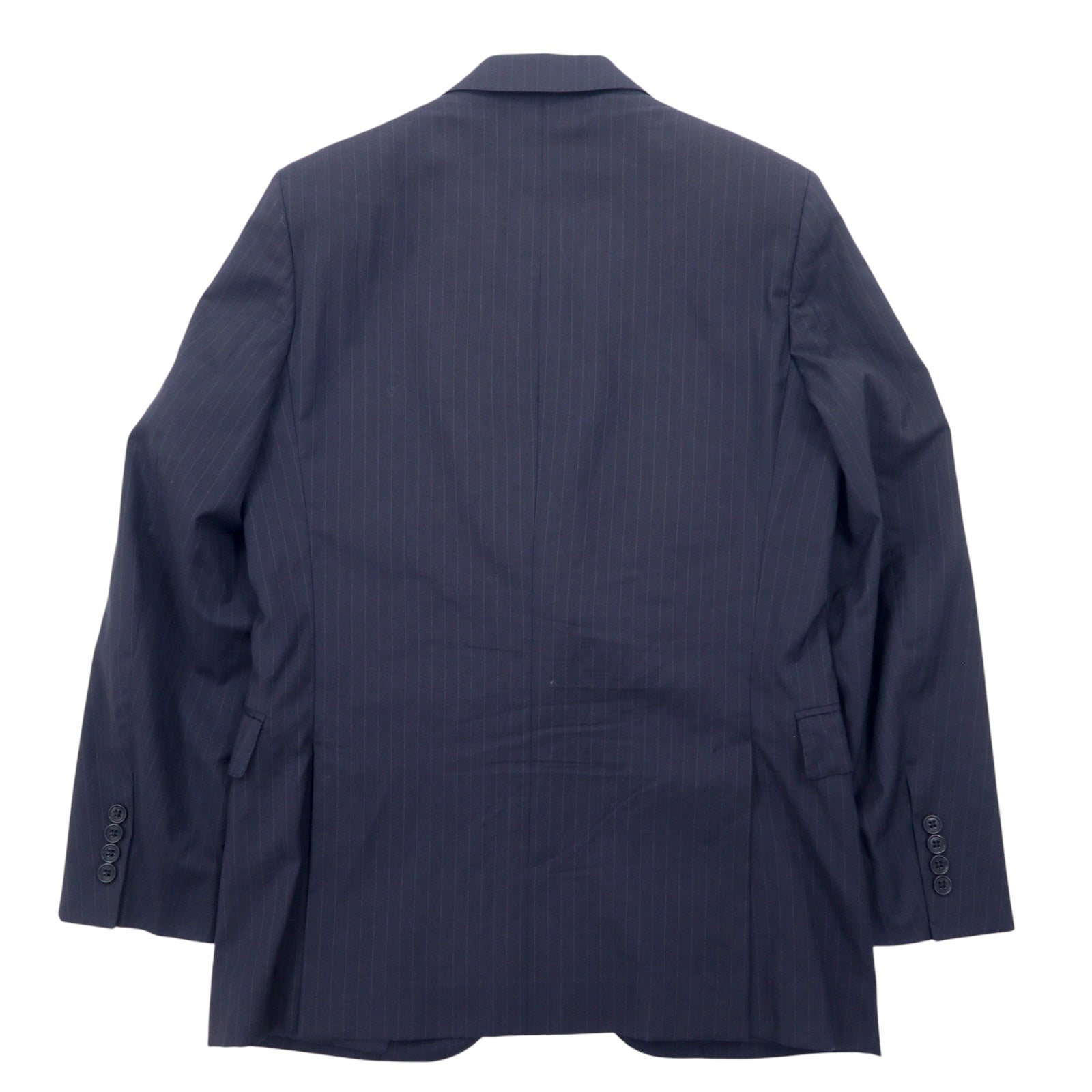 Polo by Ralph Lauren Giacca sartoriale 2 bottoni L blu navy gessato in lana (Made in Italy)