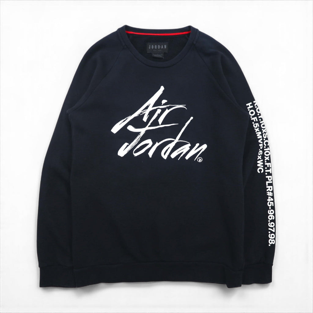 JORDAN BRAND ( NIKE )  グレイテスト フリース スウェット トレーナー L ブラック JSW GREATEST FLC CREW 刺繍 AV6002-010