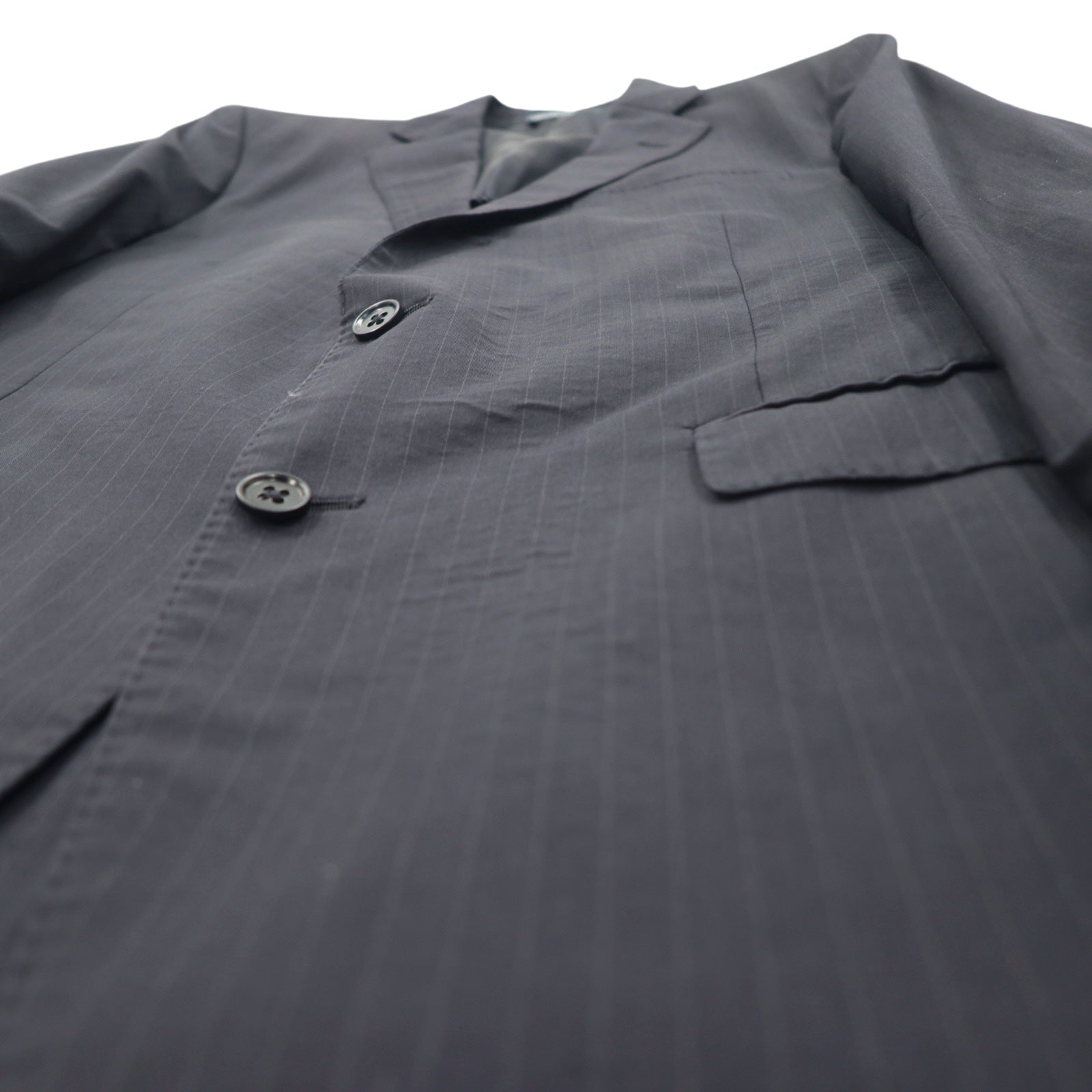 Polo by Ralph Lauren Giacca sartoriale 2 bottoni L blu navy gessato in lana (Made in Italy)