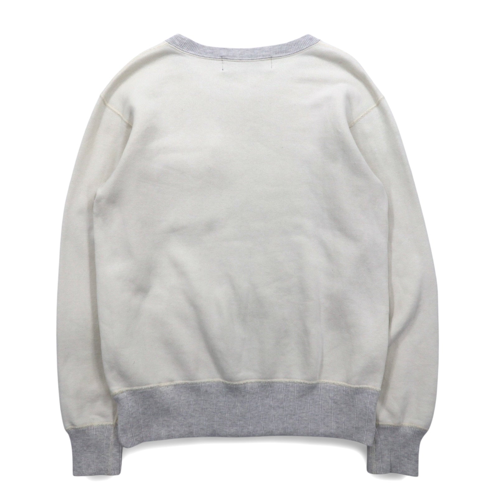 FELPA girocollo FAT M Off-white Grigio tasche a patta U.S.ARMY