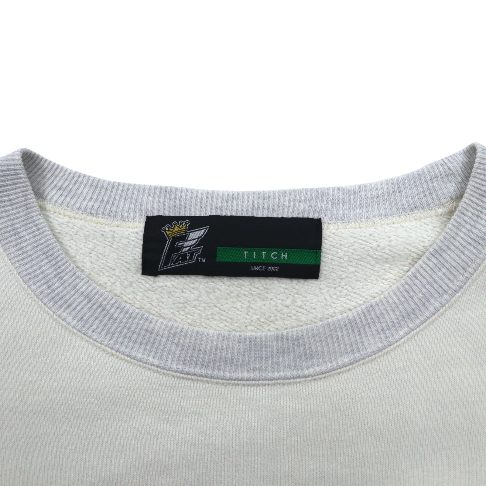 FELPA girocollo FAT M Off-white Grigio tasche a patta U.S.ARMY