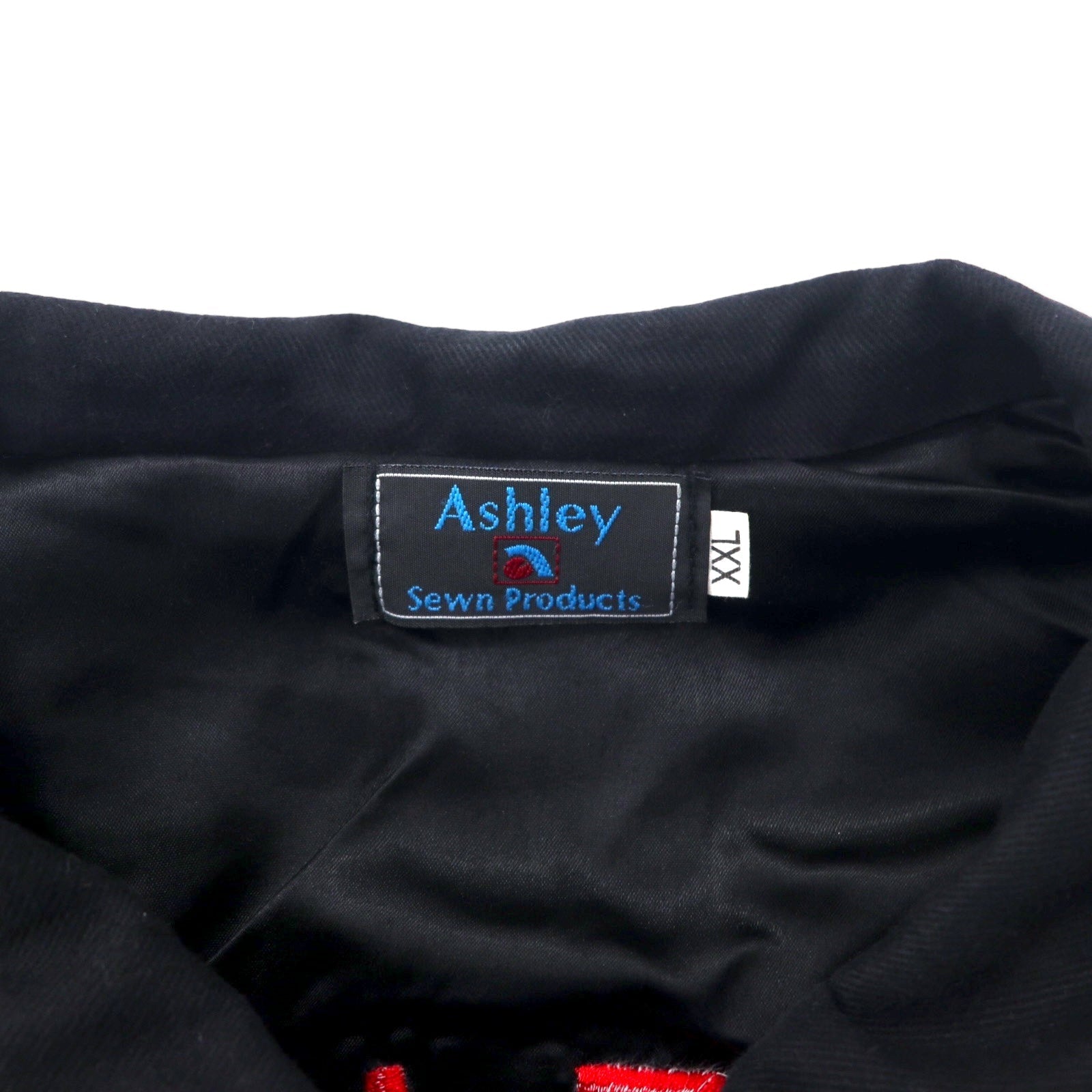 Ashley Giacca da corsa USA XL Nera Cotone Bottoni automatici DAVE KEHL CHEVROLET Ricamo posteriore Taglia grande