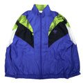 adidas Giacca a vento nylon anni '90 Track jacket XL Blu Logo Trifoglio