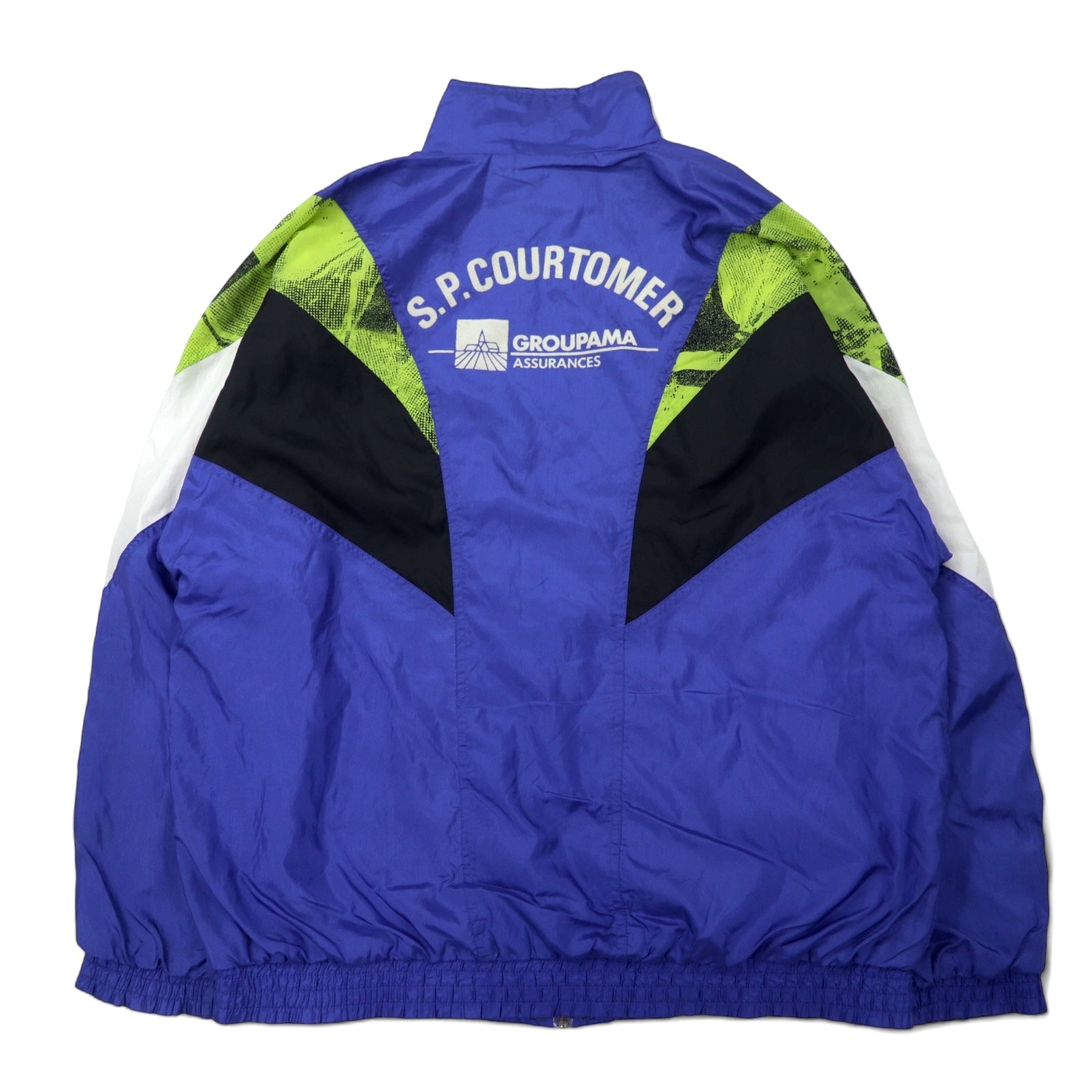 adidas Giacca a vento nylon anni '90 Track jacket XL Blu Logo Trifoglio