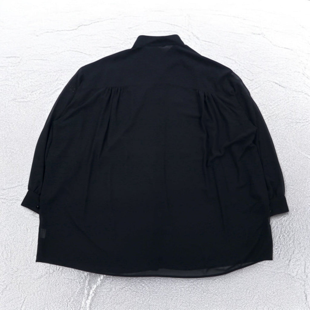Italia Ya Overshirt L Nero Taglia grande La Moda GOJI Prodotto in Giappone