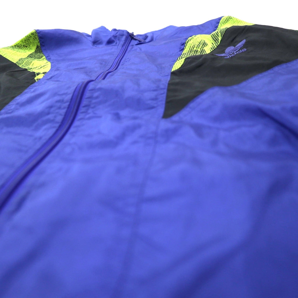 adidas Giacca a vento nylon anni '90 Track jacket XL Blu Logo Trifoglio