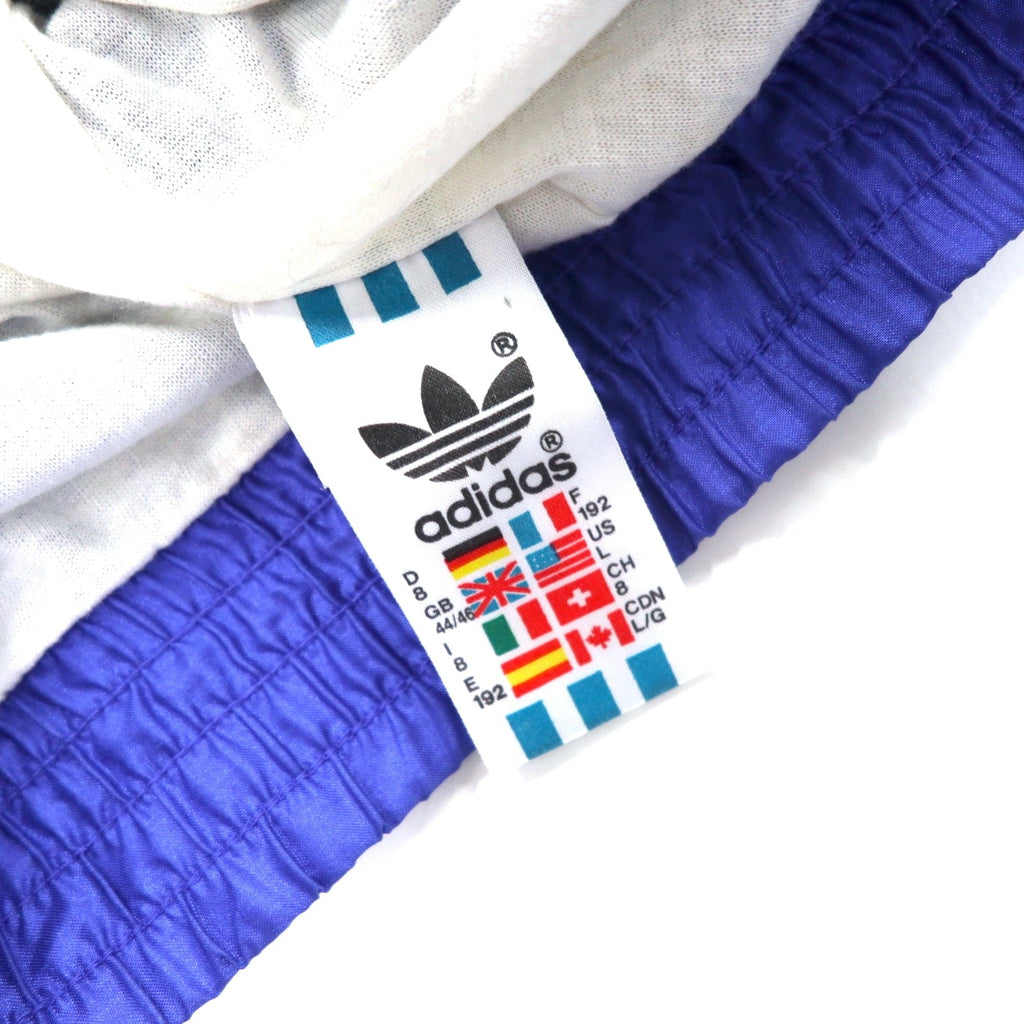 adidas Giacca a vento nylon anni '90 Track jacket XL Blu Logo Trifoglio