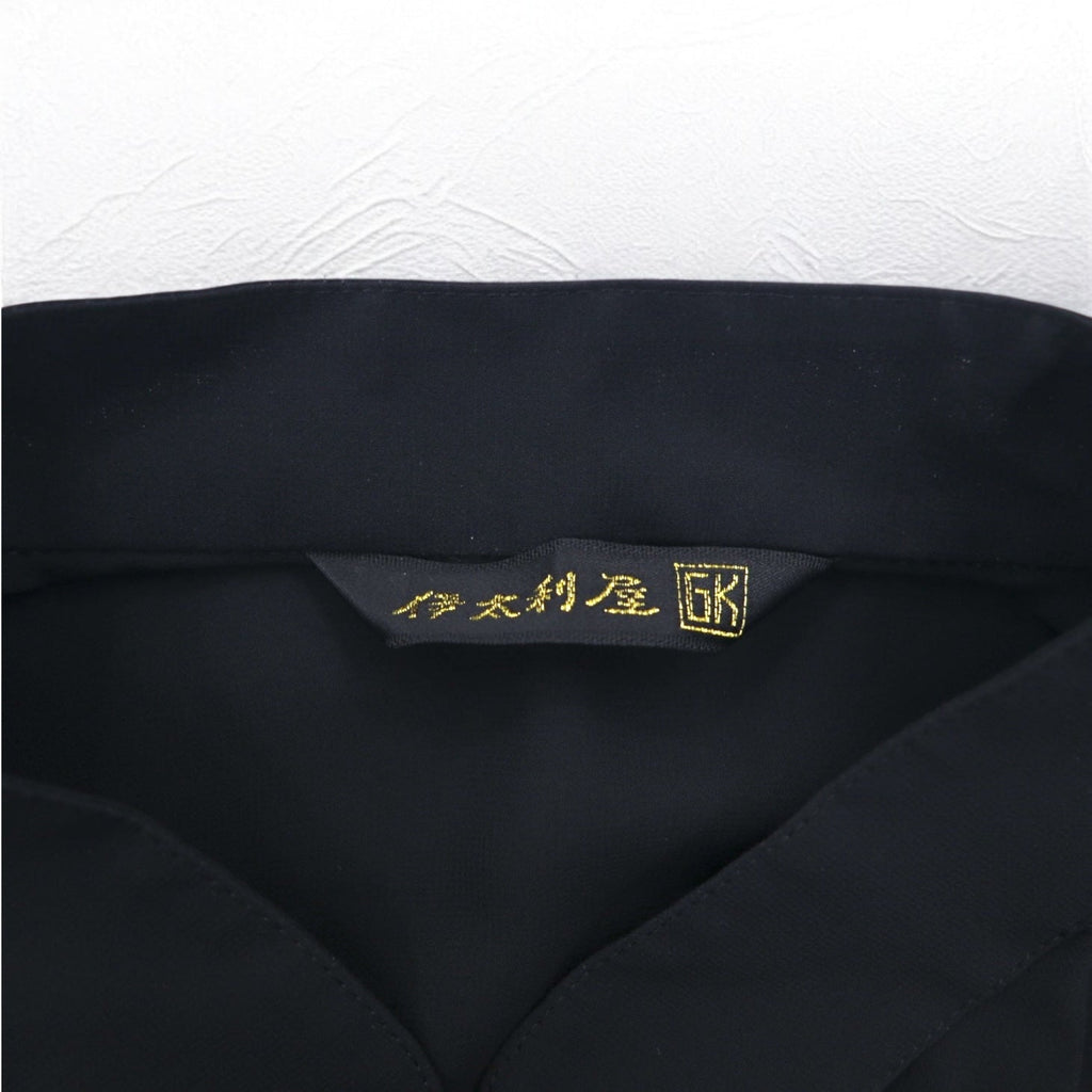Italia Ya Overshirt L Nero Taglia grande La Moda GOJI Prodotto in Giappone