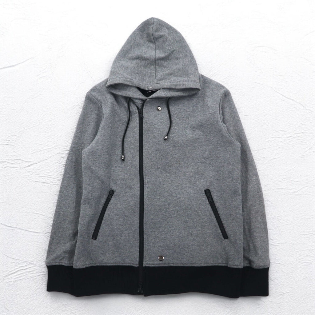 KATHARINE HAMNETT LONDON ダブルジップ ライダース パーカー L グレー