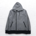 KATHARINE HAMNETT LONDON ダブルジップ ライダース パーカー L グレー