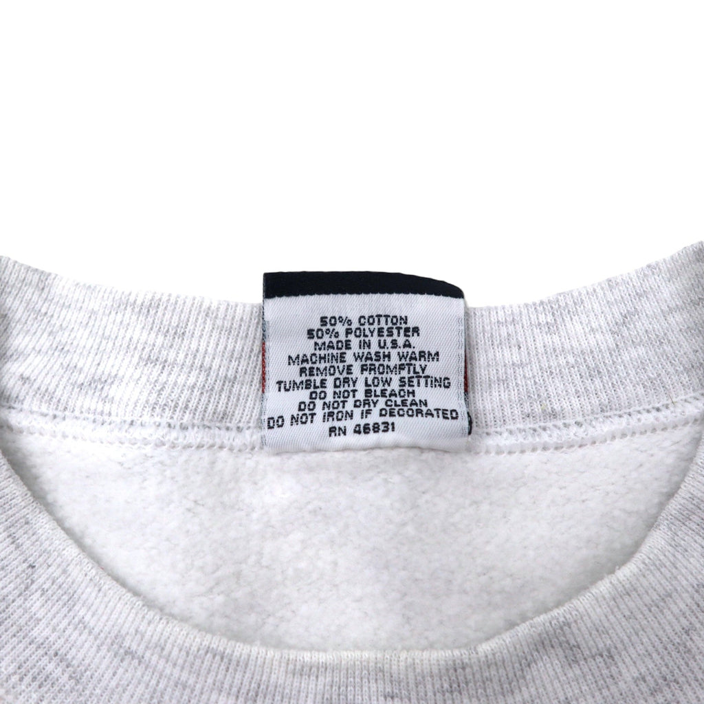 Felpa da college SIGNAL SPORTS made in USA anni '90, stampa, XL, grigia, cotone felpato, NCAA FLORIDA STATE
