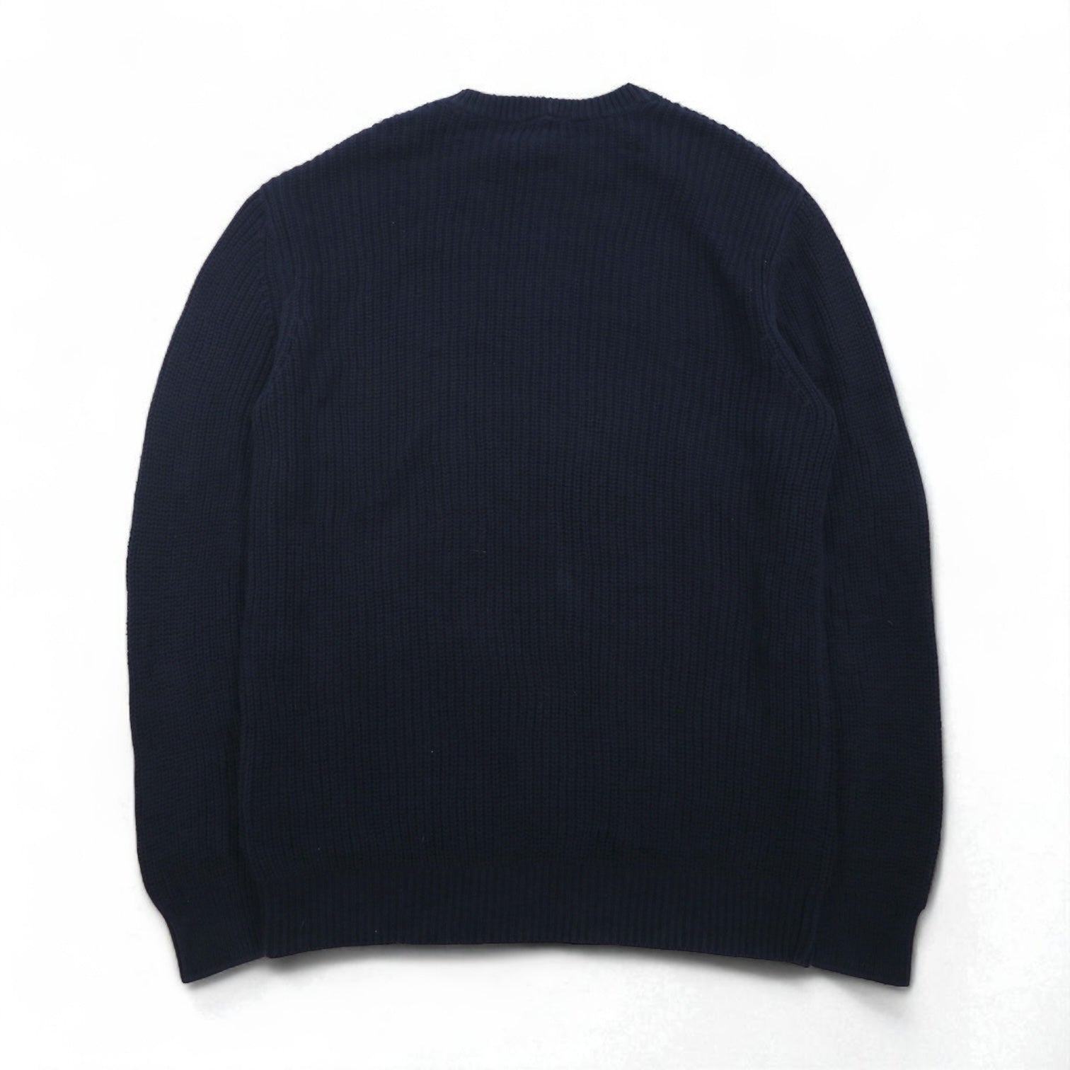 A|X ARMANI EXCHANGE ワッフル セーター コットン ニット M ネイビー 畦編み
