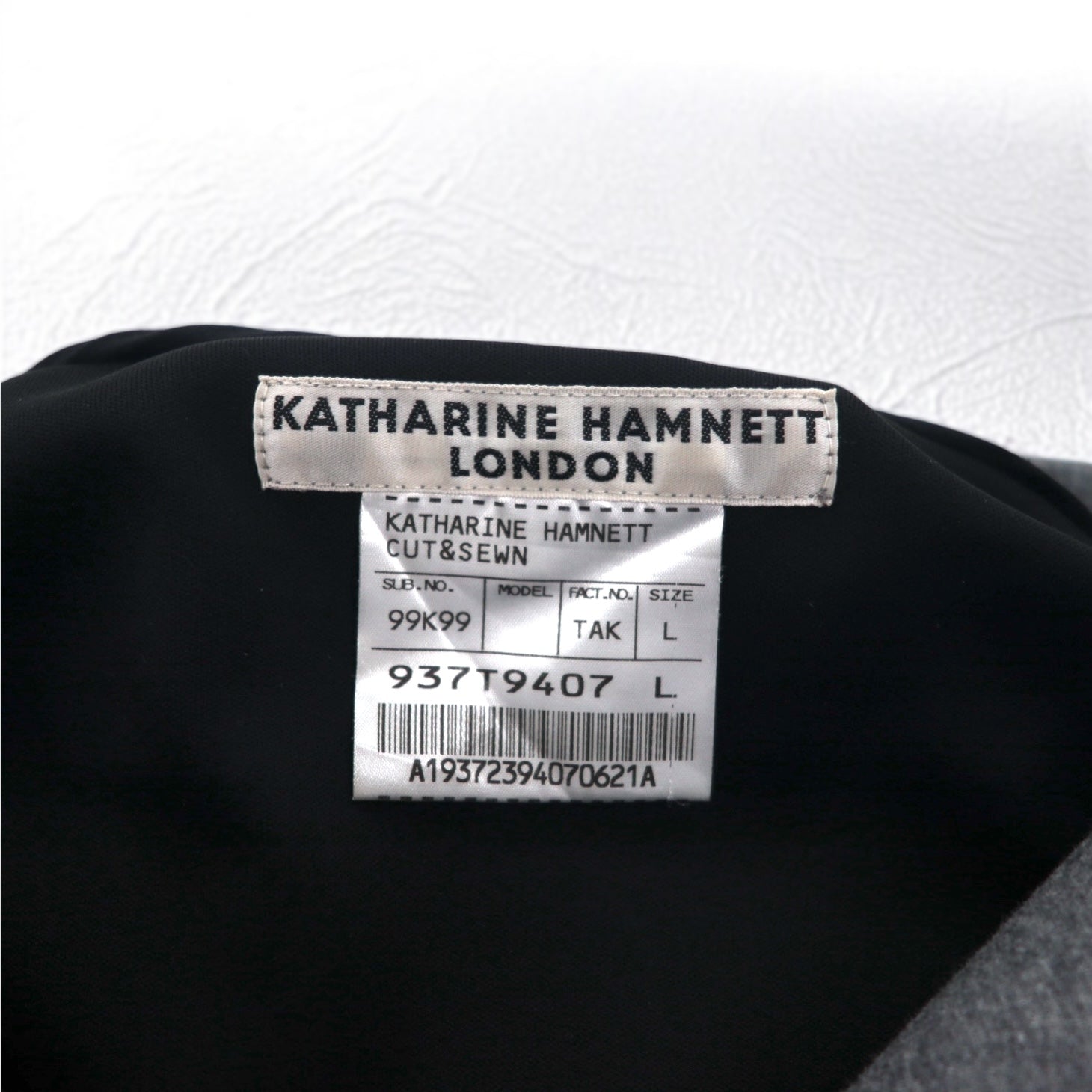 KATHARINE HAMNETT LONDON ダブルジップ ライダース パーカー L グレー