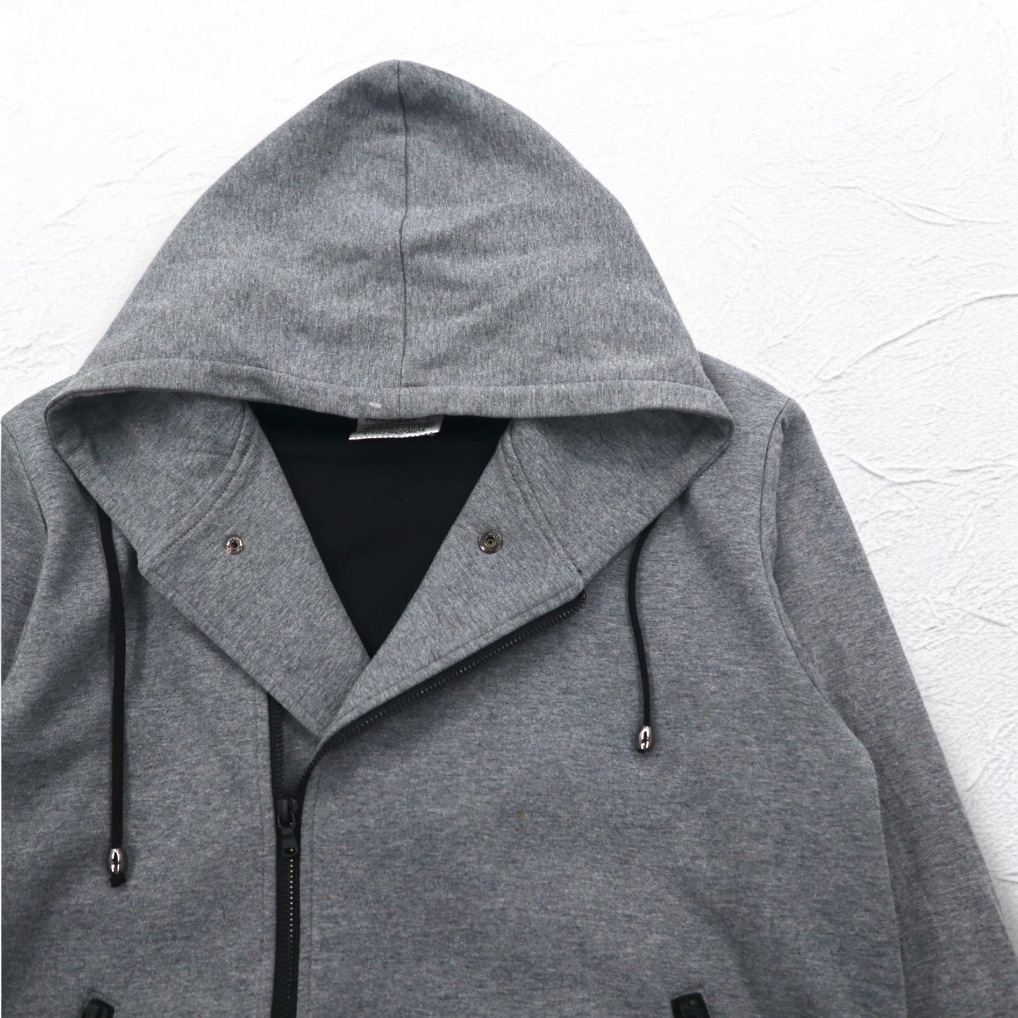 KATHARINE HAMNETT LONDON ダブルジップ ライダース パーカー L グレー