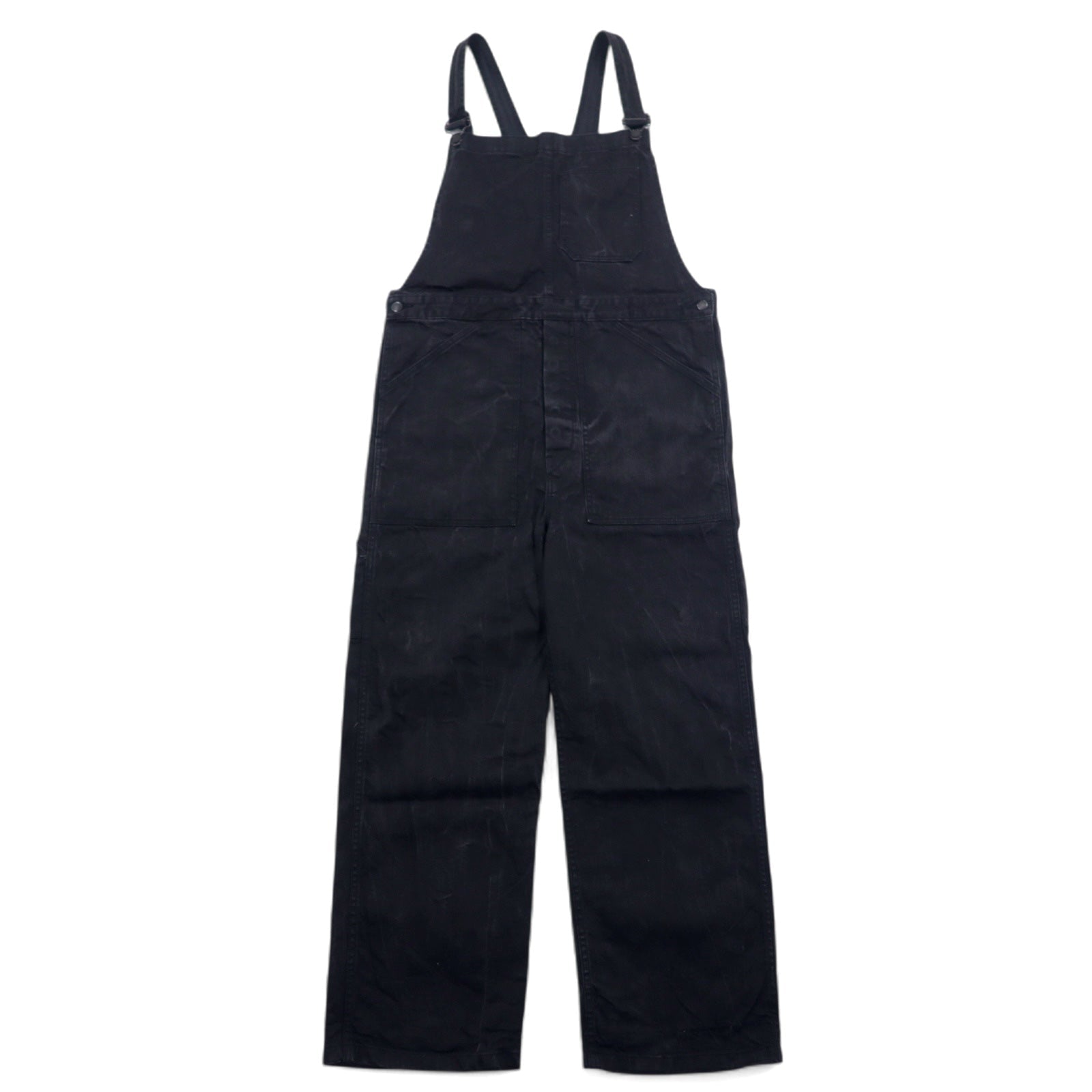 Sonic Lab (concessionario Nepenthes) Salopette in denim nero S Cotone Nero Fatto in Giappone