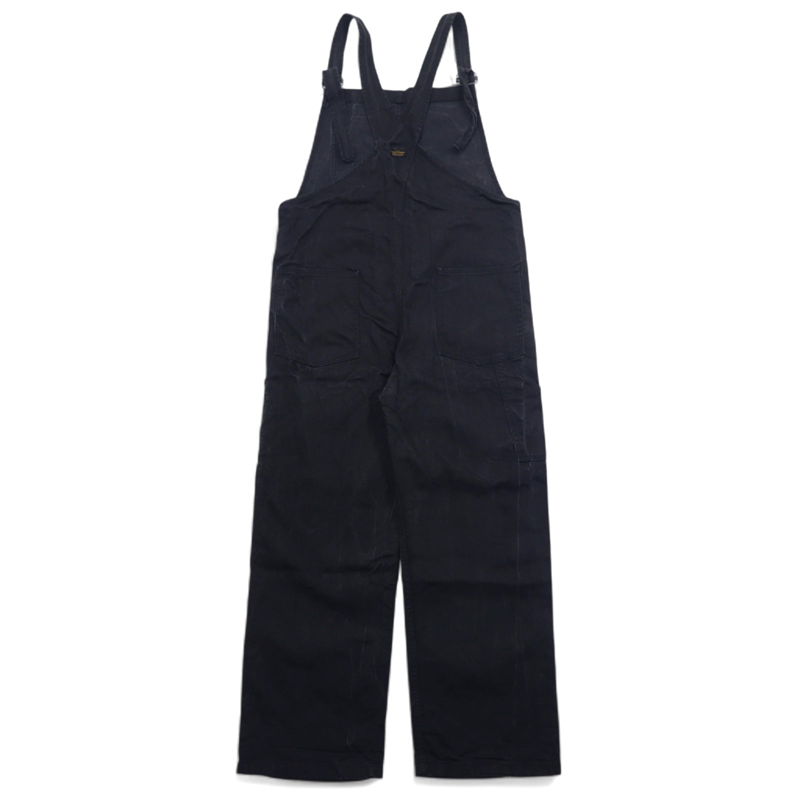 Sonic Lab (concessionario Nepenthes) Salopette in denim nero S Cotone Nero Fatto in Giappone