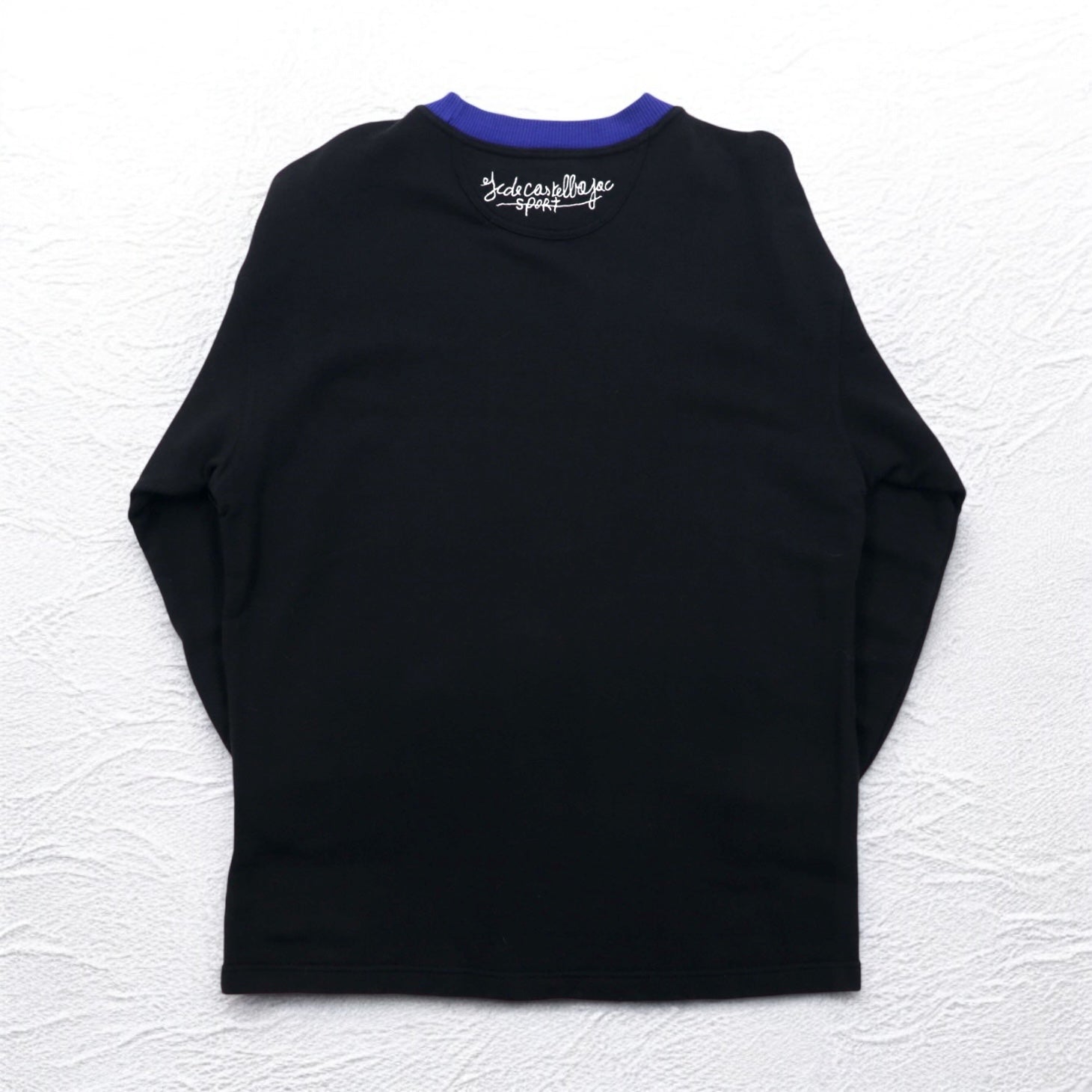 Castelbajac sport anni '90 felpa con stampa personaggio, taglia M, colore nero, in cotone.