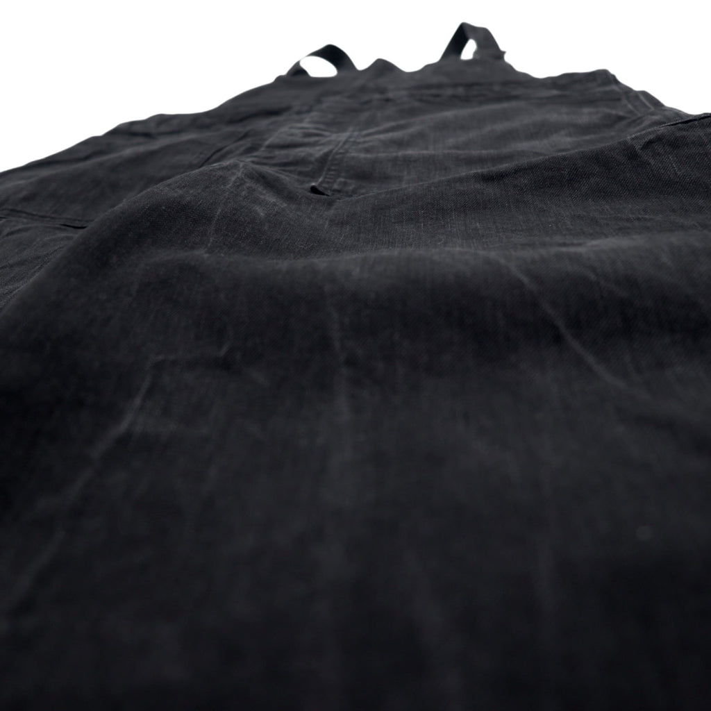 Sonic Lab (concessionario Nepenthes) Salopette in denim nero S Cotone Nero Fatto in Giappone