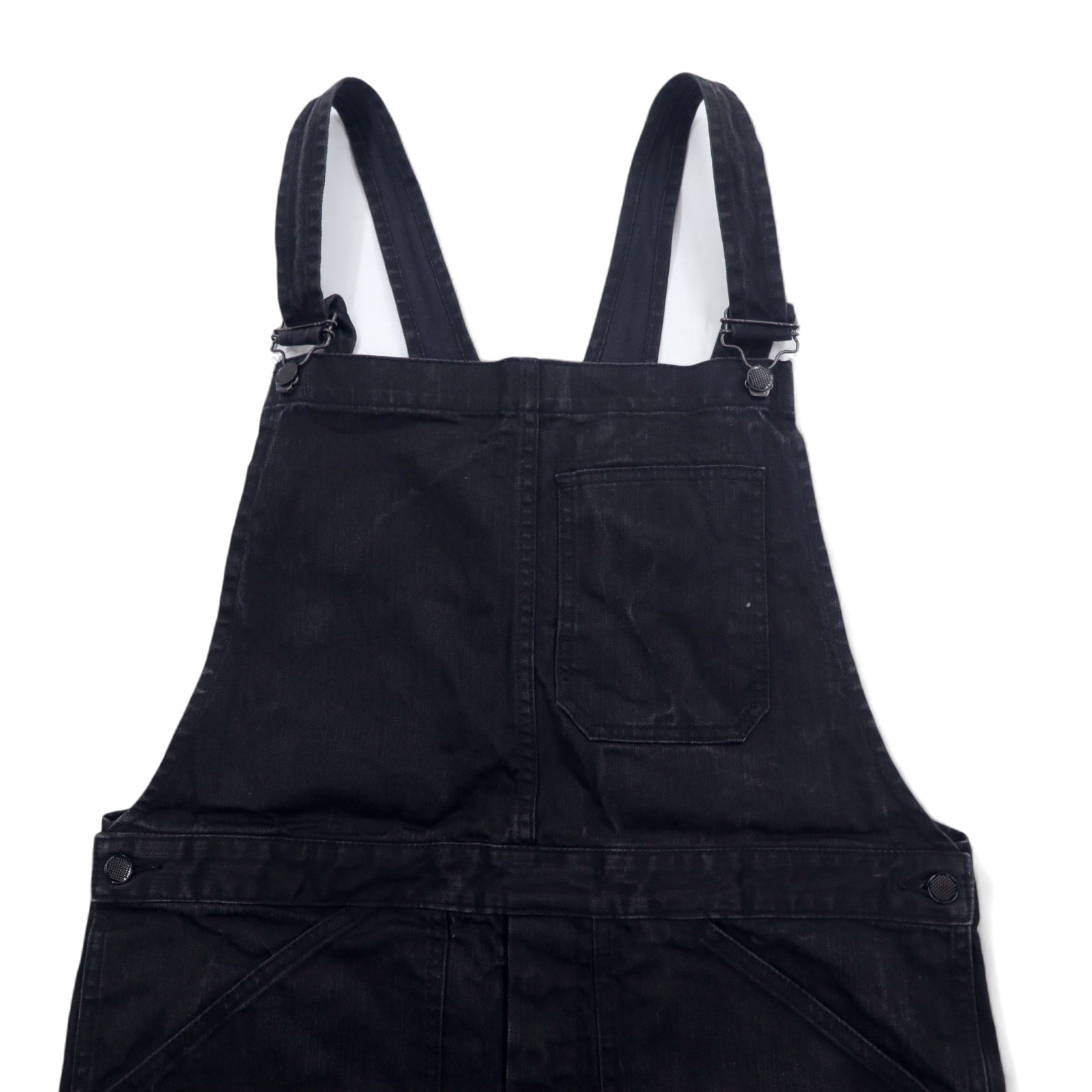 Sonic Lab (concessionario Nepenthes) Salopette in denim nero S Cotone Nero Fatto in Giappone