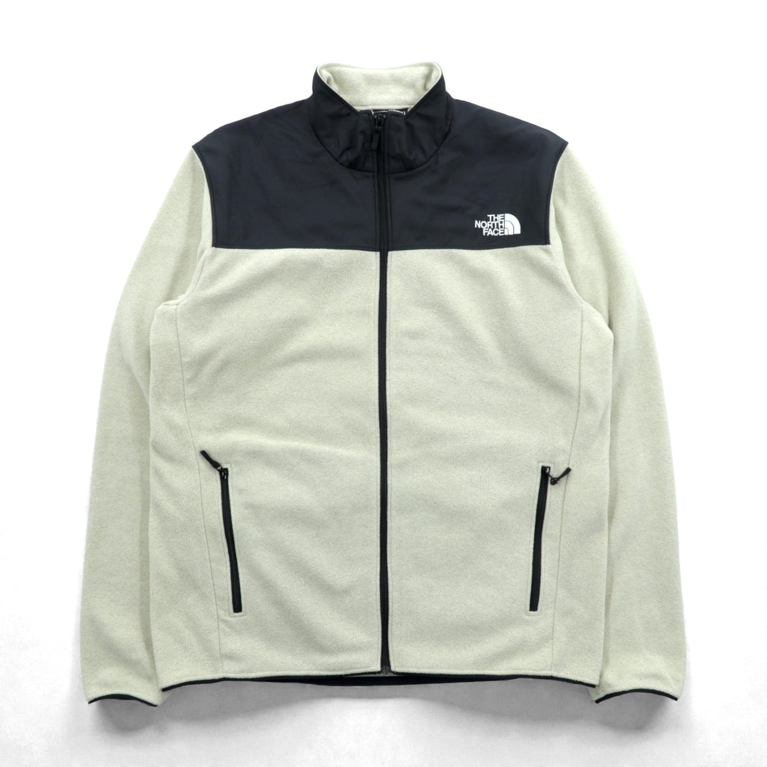 THE NORTH FACE マウンテン バーサ マイクロ フリースジャケット XL ベージュ ナイロン切替 ブラック NL72304