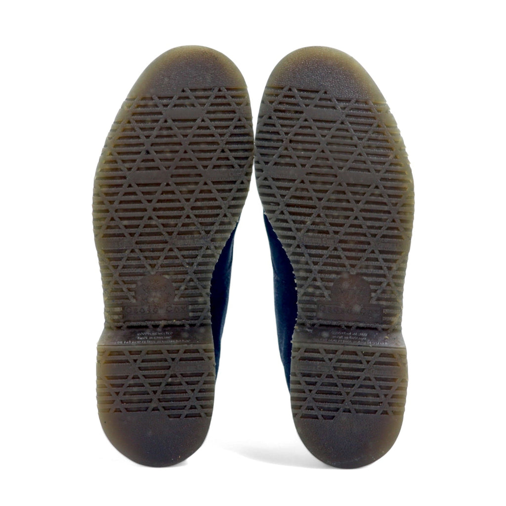 GEORGE COX × nepenthes Stivali stringati 8 occhielli, made in England, 28cm, camoscio blu navy