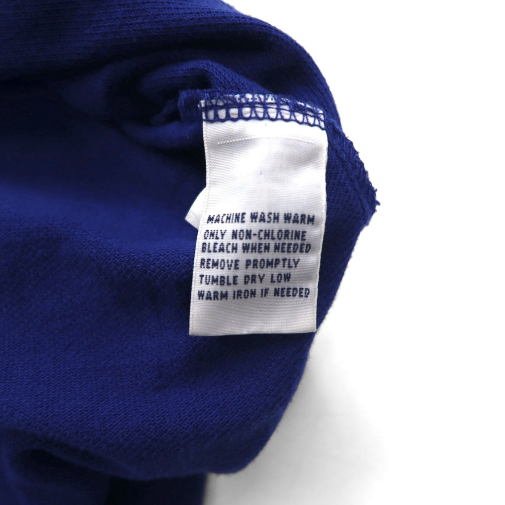 Polo by Ralph Lauren anni '90, polo ricamata a cavallino grande SWEDEN, taglia L, blu, cotone piqué, numerata CUSTOM FIT