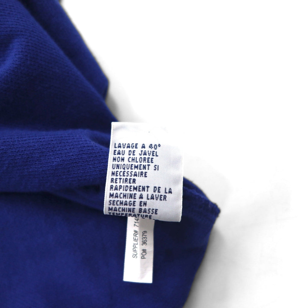 Polo by Ralph Lauren anni '90, polo ricamata a cavallino grande SWEDEN, taglia L, blu, cotone piqué, numerata CUSTOM FIT