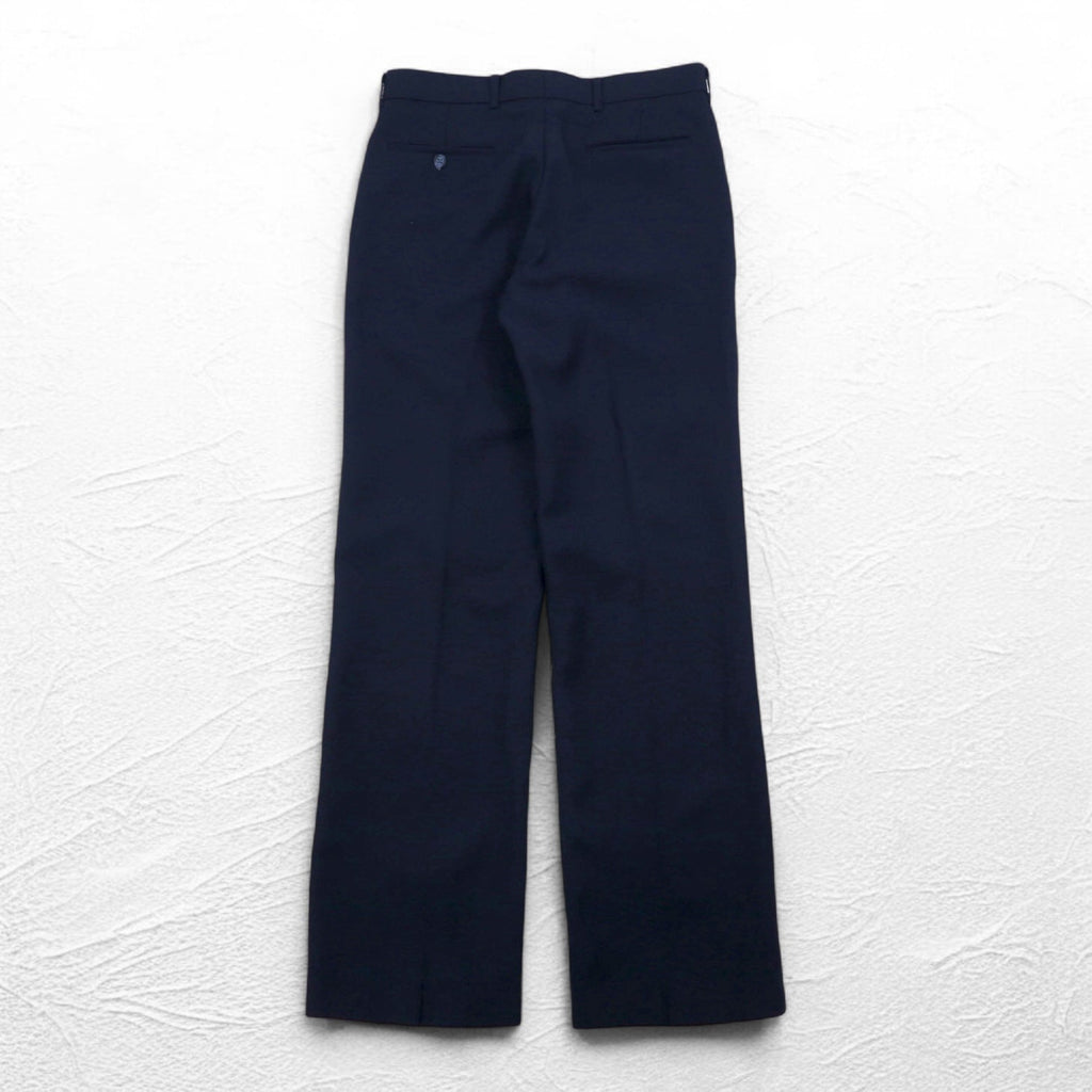 LEVI'S ACTION SUITS 70年代 スタプレ STA-PREST スラックスパンツ L ネイビー ロケットTALONジップ BUSINESS CLASS