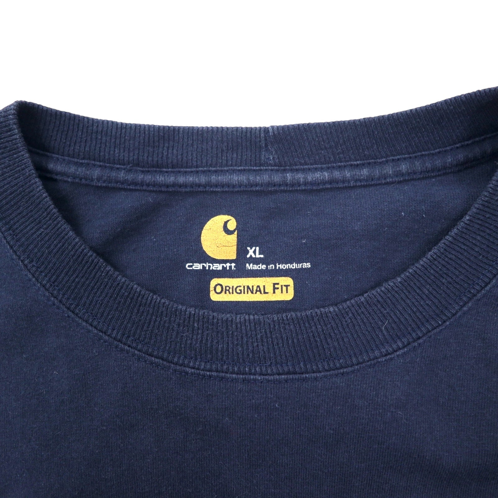 Carhartt T-shirt a manica lunga XL, blu navy, cotone, ORIGINAL FIT, Made in Honduras