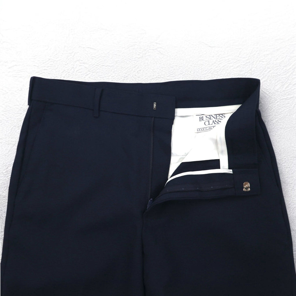 LEVI'S ACTION SUITS 70年代 スタプレ STA-PREST スラックスパンツ L ネイビー ロケットTALONジップ BUSINESS CLASS