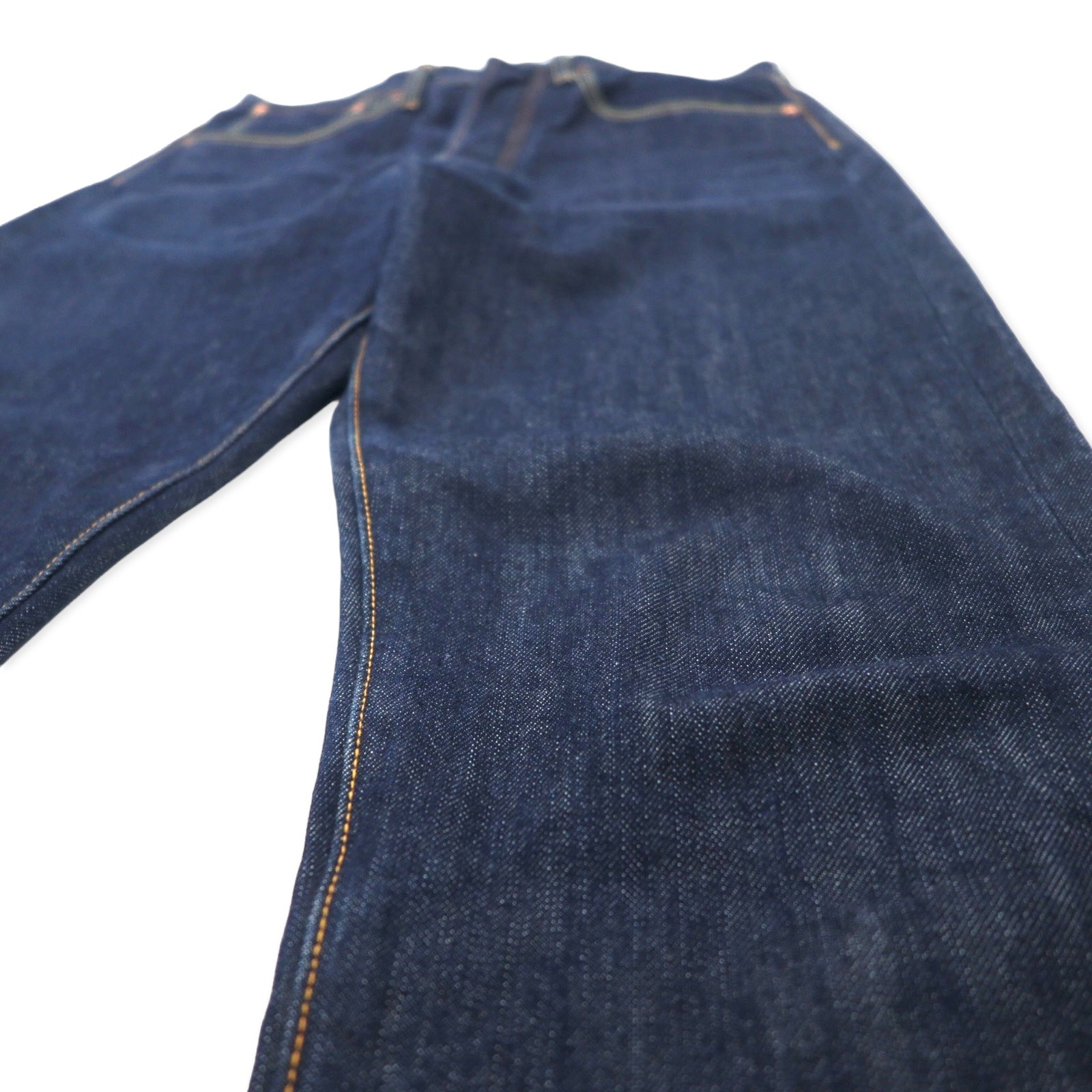 KAPITAL Jeans NEW STANDARD Denim Raw 30 Blu Scuro Cotone Cinch Back NEW STANDARD DENIM SLP014 Made in Japan