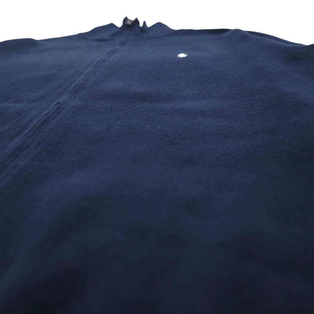 POLO RALPH LAUREN Maglione con zip intera Driver's Knit L navy cotone ricamo pony piccolo