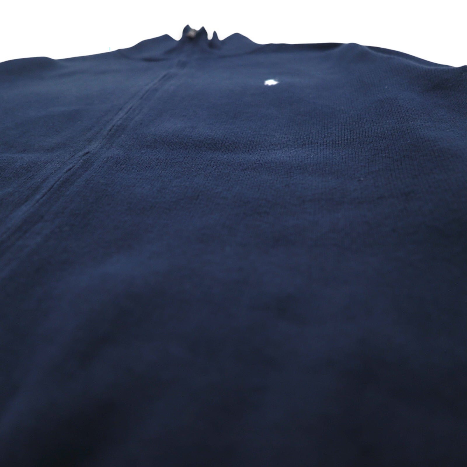 POLO RALPH LAUREN Maglione con zip intera Driver's Knit L navy cotone ricamo pony piccolo