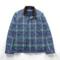 Polo Ralph Lauren ブラックウォッチ キルティングジャケット M グリーン チェック 襟コーデュロイ チンストラップ