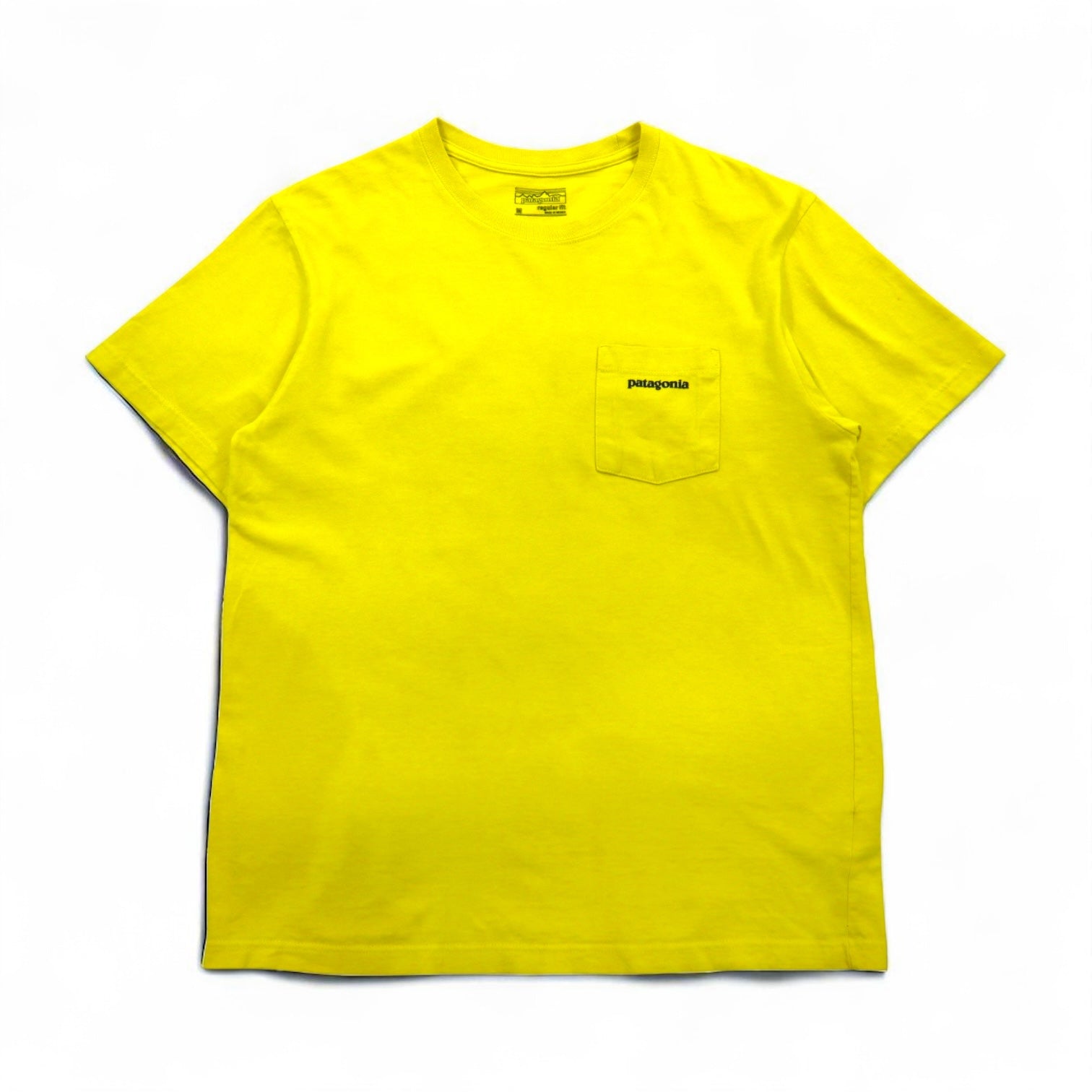 patagonia Maglietta T-Shirt P-6 Logo Tasca Cotone Organico 38910 M Giallo