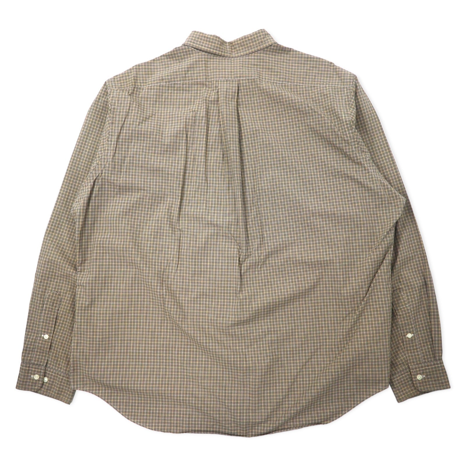 Ralph Lauren camicia button-down a quadri Windowpane XXL cachi cotone CLASSIC FIT ricamo pony piccolo
