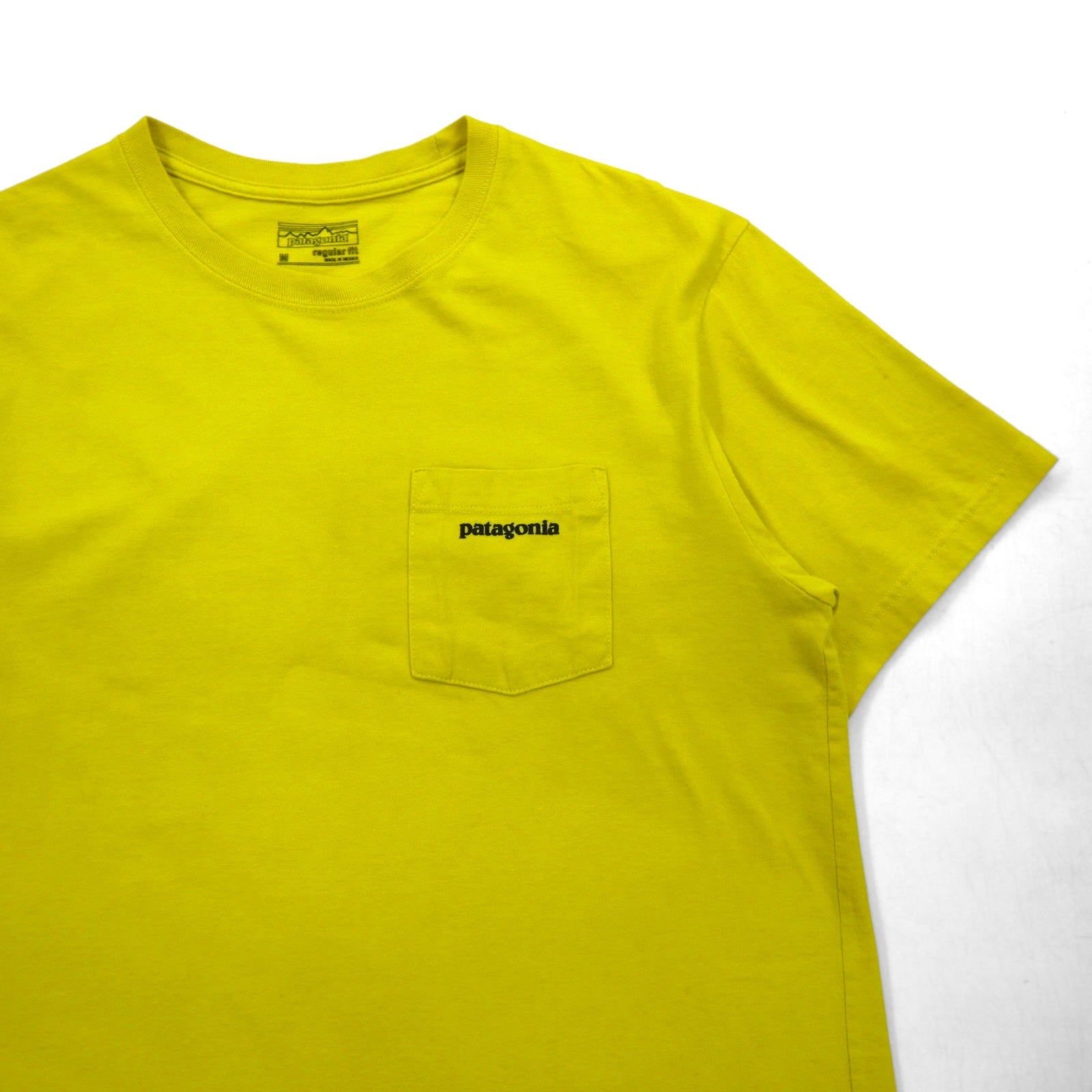 patagonia Maglietta T-Shirt P-6 Logo Tasca Cotone Organico 38910 M Giallo