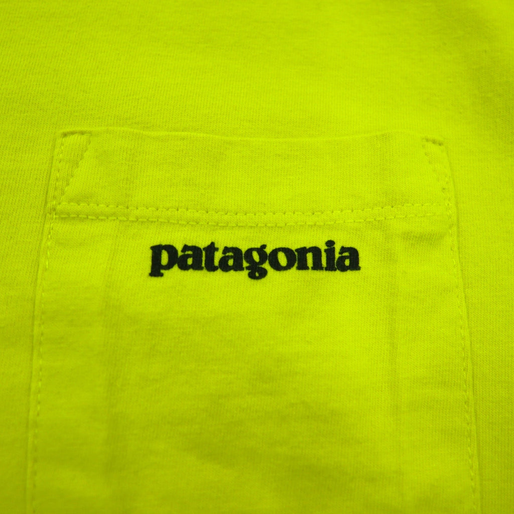 patagonia Maglietta T-Shirt P-6 Logo Tasca Cotone Organico 38910 M Giallo