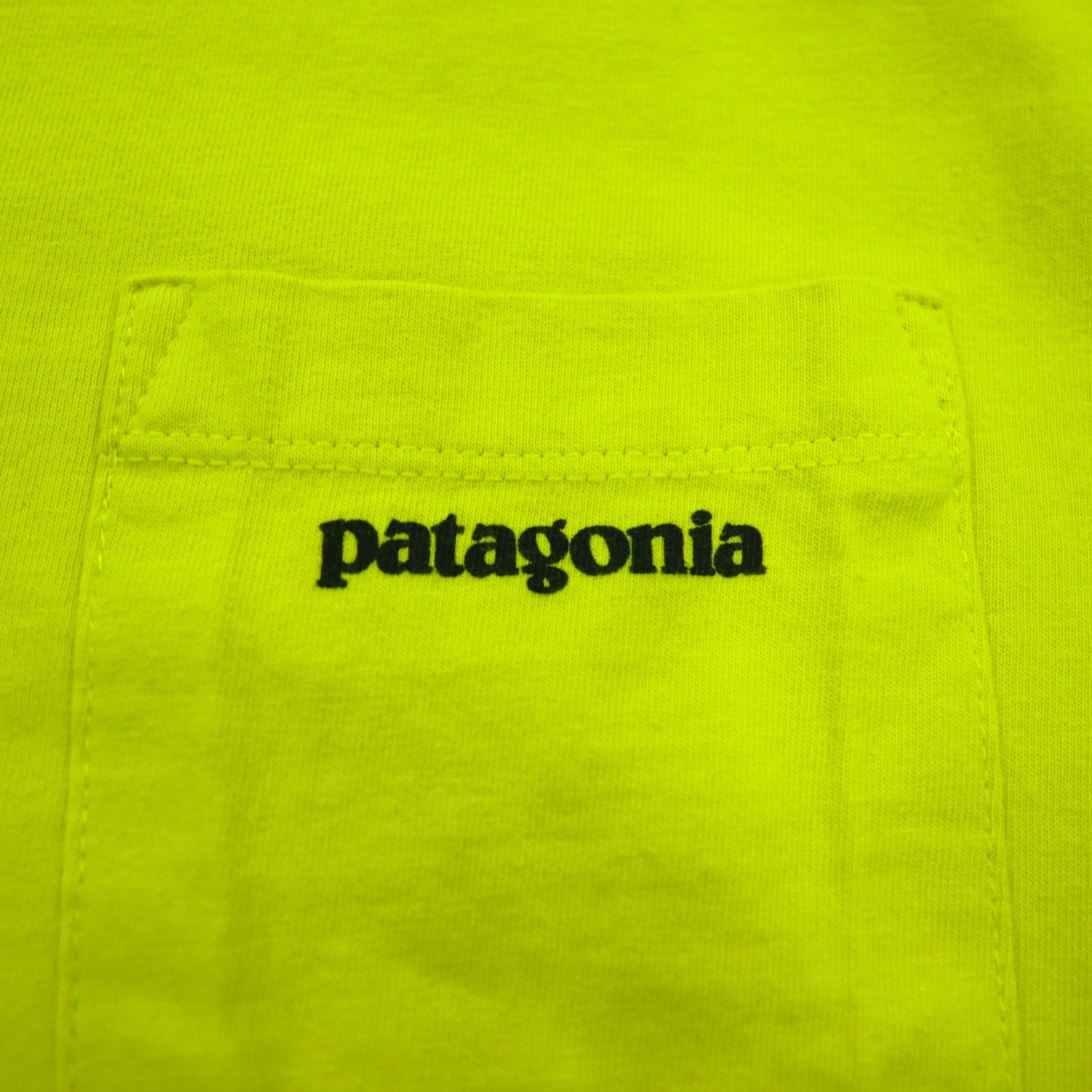 patagonia Maglietta T-Shirt P-6 Logo Tasca Cotone Organico 38910 M Giallo