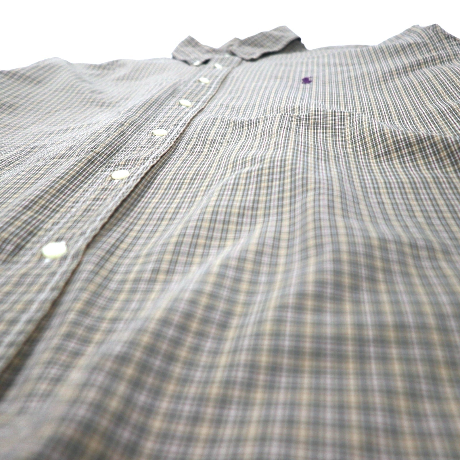 Ralph Lauren camicia button-down a quadri Windowpane XXL cachi cotone CLASSIC FIT ricamo pony piccolo