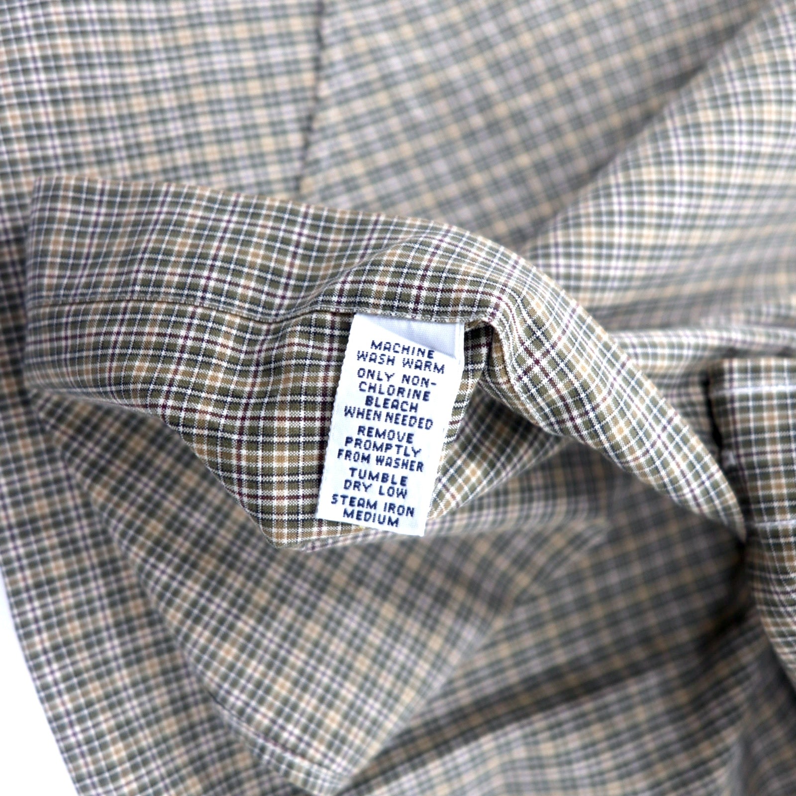 Ralph Lauren camicia button-down a quadri Windowpane XXL cachi cotone CLASSIC FIT ricamo pony piccolo
