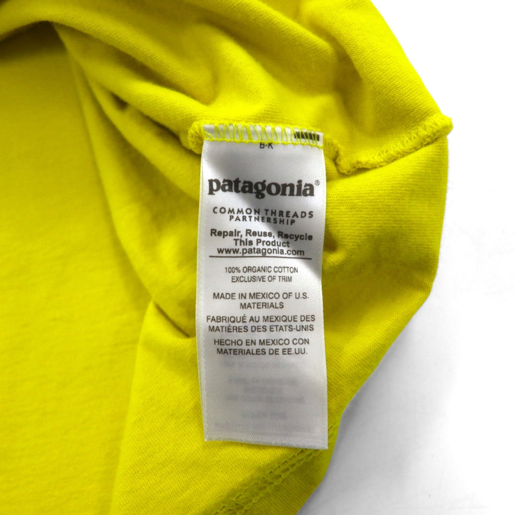 patagonia Maglietta T-Shirt P-6 Logo Tasca Cotone Organico 38910 M Giallo