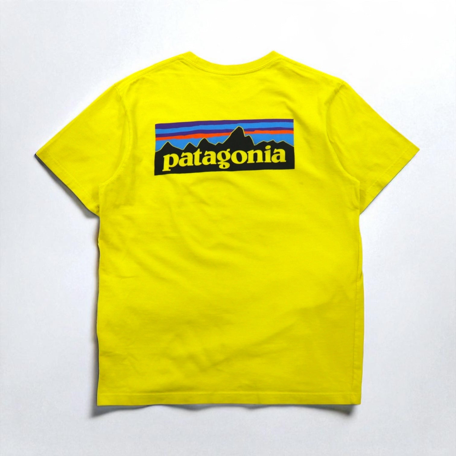patagonia Maglietta T-Shirt P-6 Logo Tasca Cotone Organico 38910 M Giallo
