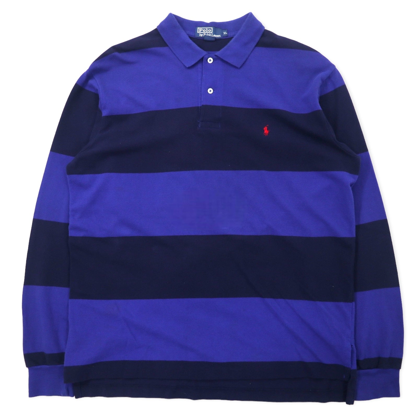 Polo by Ralph Lauren Polo a righe da rugby XL cotone con ricamo piccolo pony blu