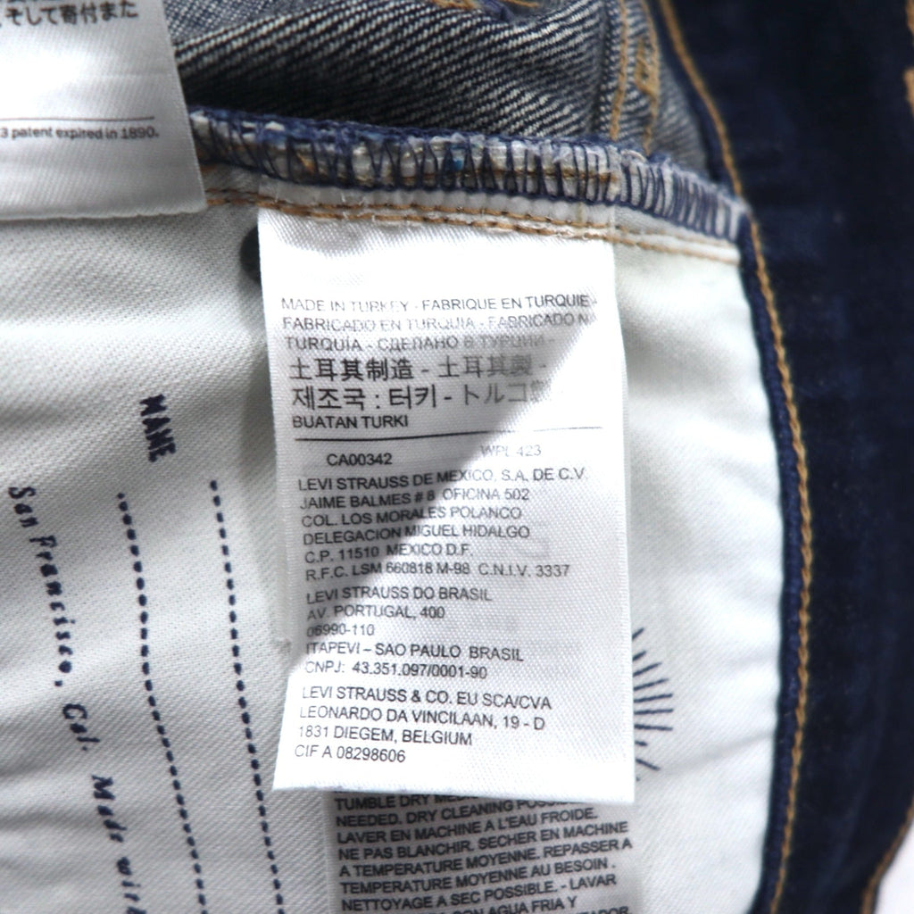 LEVI'S MADE&CRAFTED Jeans 26 Indigo Blu WILLOW SLIM 27255-0002 Fabbricato in Turchia