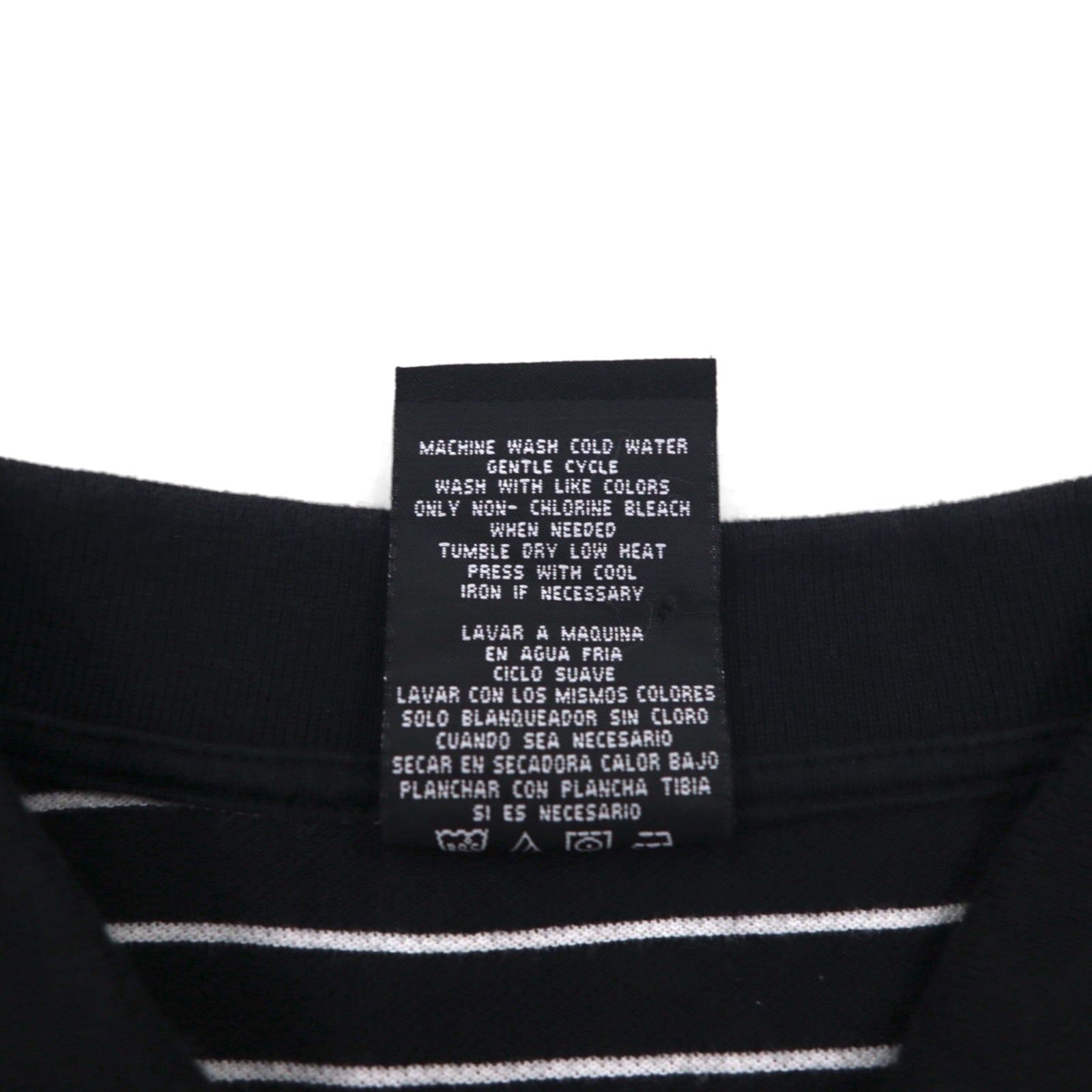 POLO JEANS CO. RALPH LAUREN 90年代 ボーダー ポロシャツ L ブラック ワンポイントロゴ刺繍